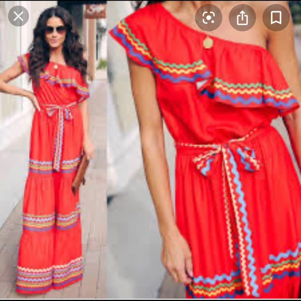 Vici Waves Upon the Shore Maxi Dress